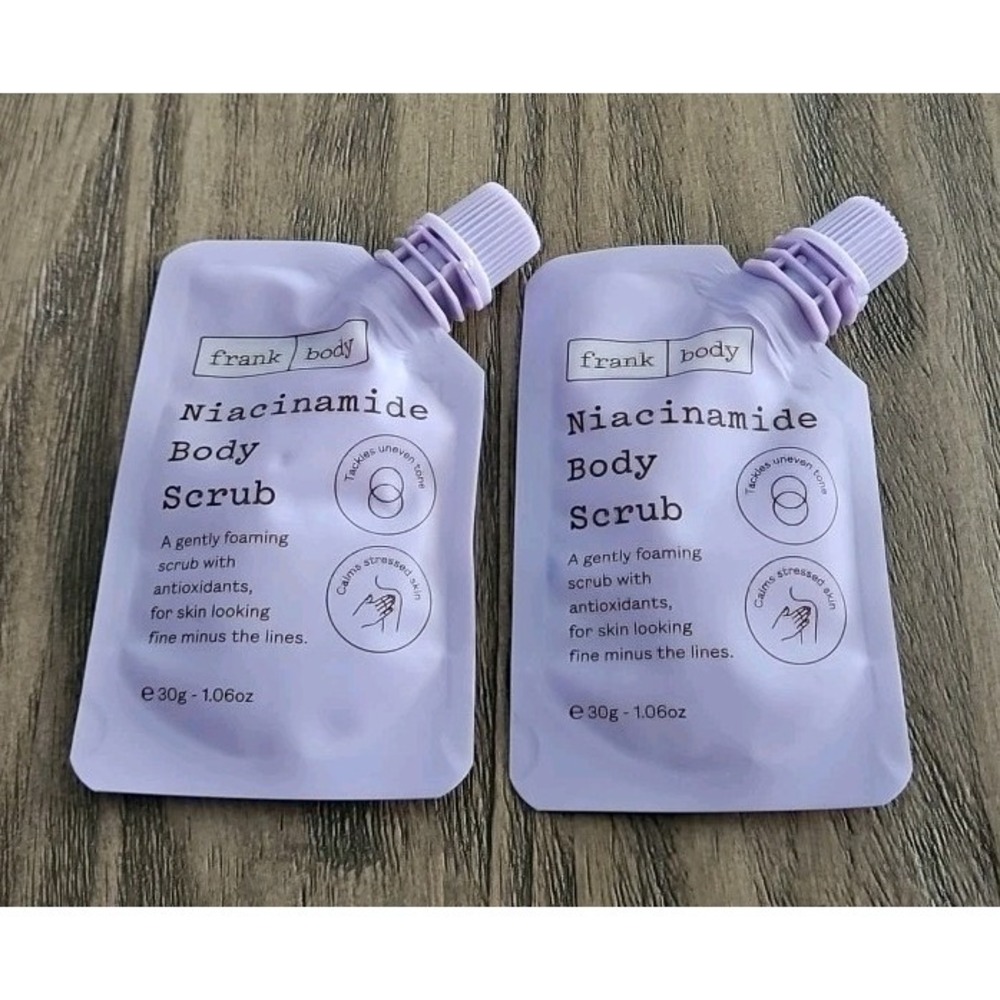 2X Frank Body Niacinamide Body Scrub 1.06oz Each